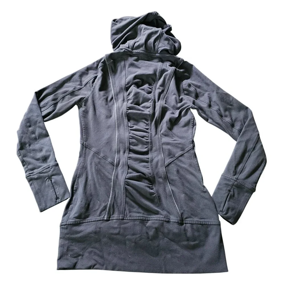 Athleta Women's Athletic Zip Hoodie Jacket Black Hooded size XS - Picture 5 of 13